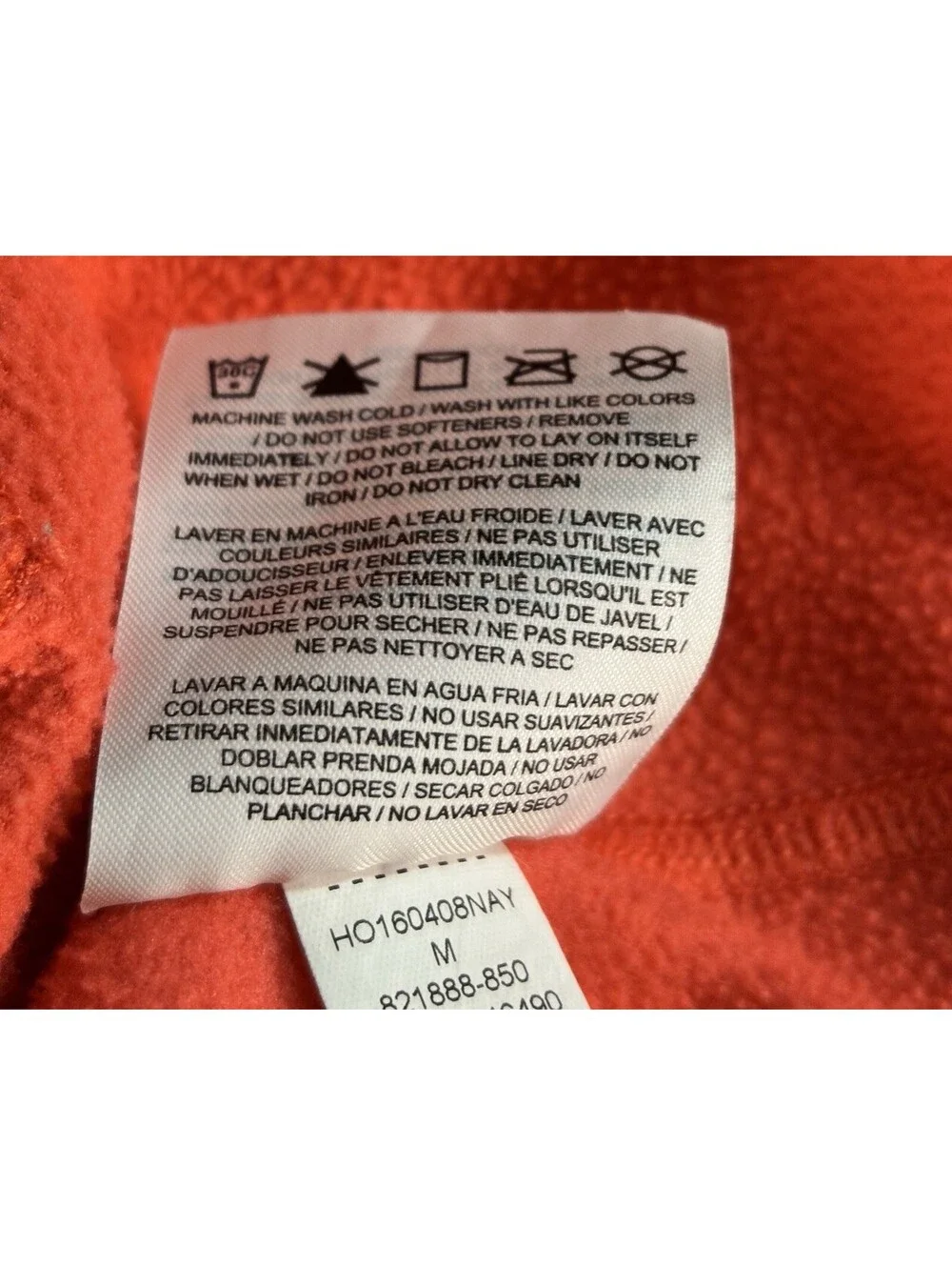 Nike orange fleece